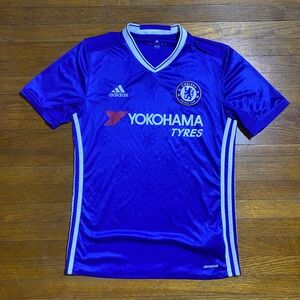 Adidas Chelsea FC 2016-17 Home Jersey Mens Small Blue Yokohama Tyres Climacool